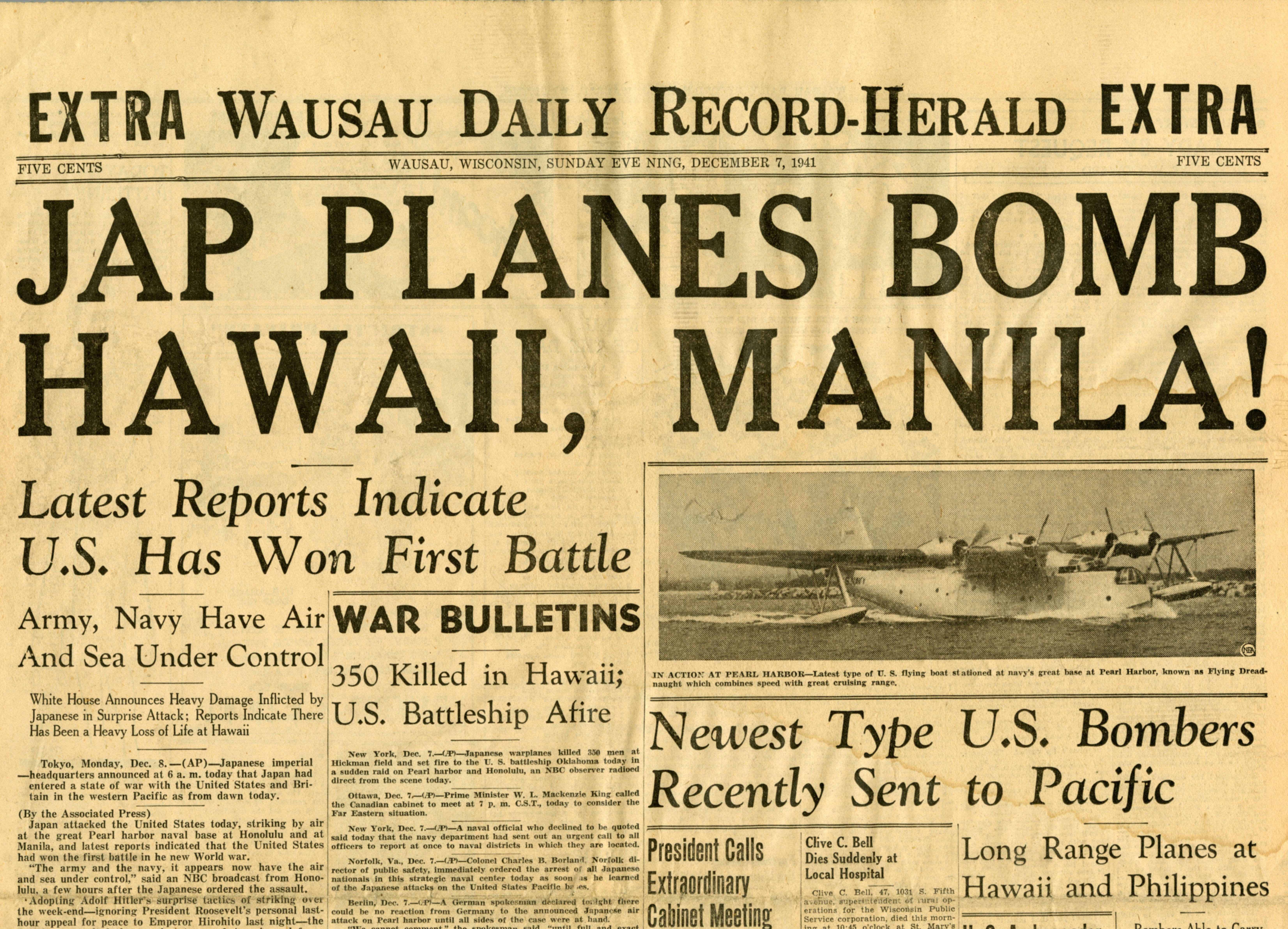 WDRH Announces Attack on Pearl Harbor