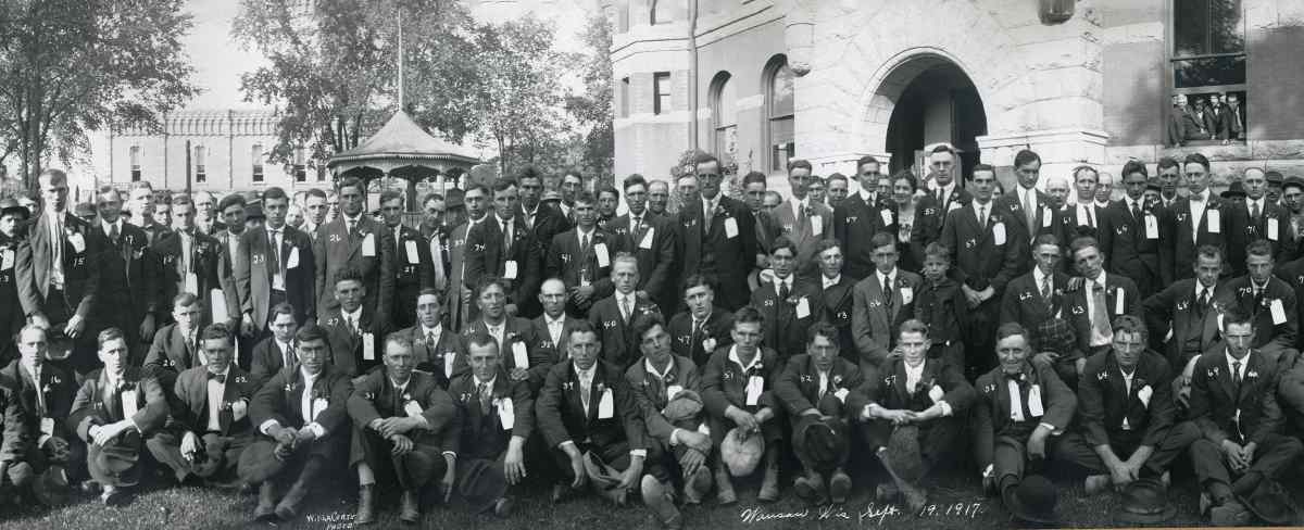 Marathon County Volunteers to WWI, Sept 1917.